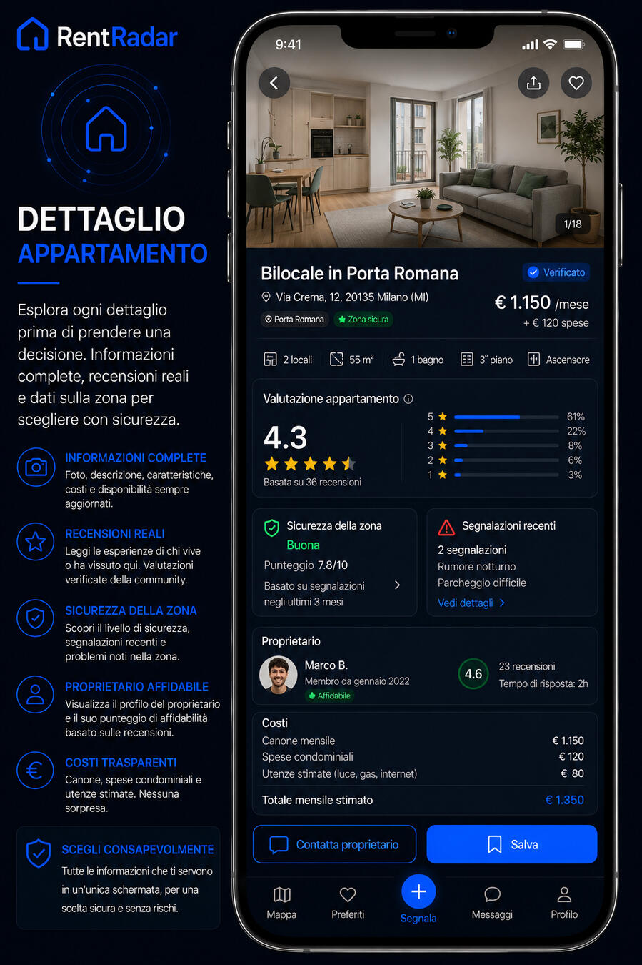 🔵 SEGNALA UN PROBLEMA Aiutaci a migliorare i quartieri della tua città . Segnala problemi reali e contribuisci a rendere la tua 🔵 Home / Benvenuto Accedi alla piattaforma e scopri recensioni reali, segnalazioni e informazioni utili sugli appartamenti.
