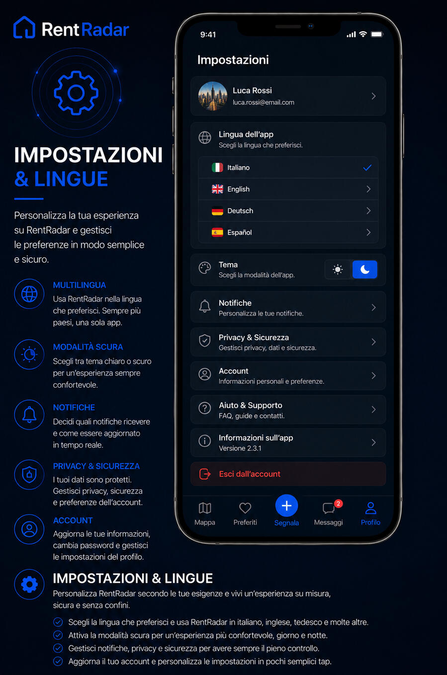 🔵 SEGNALA UN PROBLEMA Aiutaci a migliorare i quartieri della tua città . Segnala problemi reali e contribuisci a rendere la tua 🔵 Home / Benvenuto Accedi alla piattaforma e scopri recensioni reali, segnalazioni e informazioni utili sugli appartamenti.