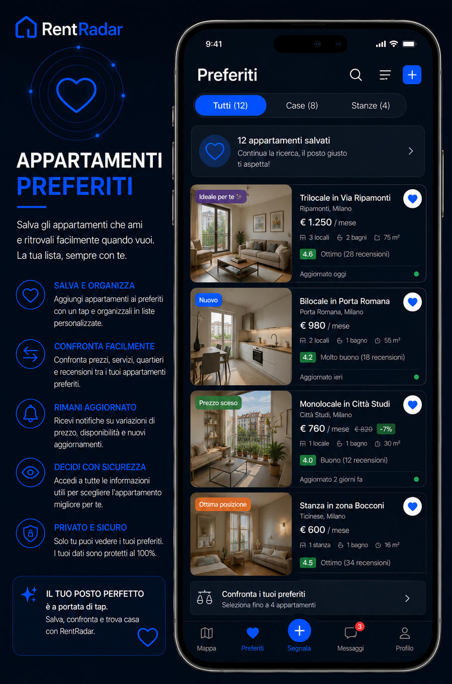 🔵 SEGNALA UN PROBLEMA Aiutaci a migliorare i quartieri della tua città . Segnala problemi reali e contribuisci a rendere la tua 🔵 Home / Benvenuto Accedi alla piattaforma e scopri recensioni reali, segnalazioni e informazioni utili sugli appartamenti.